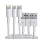3 x cable usb chargeur 8 pin - compatible iphone 5 / 5s / 5c / ipod nano 7 / ipod 5g