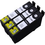 3 x cartouche d'encre avec puce compatible epson c13t12854010, t1285 pour imprimantes stylus office bx305fw, ...