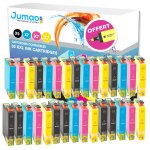 30 cartouches jet d'encre jumao type t071 compatibles pour epson stylus sx415 + fluo offert