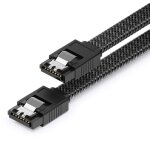 30 cm sata 3 nylon cbles de donnes 6 gbit / s sata iii cbles de branchement serial ata cbles de connexion ...