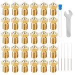 30 pcs buse imprimante 3d, buses d'extrudeuse, pour l'imprimante 3d de filament de 1. 75mm e3d v5 - v6, ... 30 pcs buse imprimante 3d, buses d'extrudeuse, pour l'imprimante 3d de filament de 1. 75mm e3d v5 - v6, ...