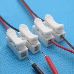 30 pices d'pissure rapide de type poussoir serrure fil connecteurs ch2 2 broches bornes de cbles electrique ...
