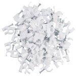 300 pices de cble agrafes pince mur fil clou montage pour cble ethernet rg6 rg59 cat5 cat6 rj45 tv ...