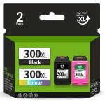 300xl cartouche d'encre remanufactures pour hp 300 xl noir et couleur pour photosmart c4680 c4780 deskjet ...