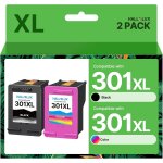 301xl cartouches d'encre remplacement pour hp 301 301xl 301 xl noir et couleur pour hp envy 4500 4502 ...