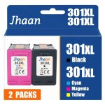 301xl multipack - 2p cartouche d'encre compatible avec hp 301xl pour hp 4500 5530 2540 1510 2544 2549 ...