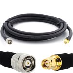 30m rp - tnc m�le � sma m�le c�ble coaxial - hf400 flexible 50 ohm c�ble d'extension (�quivalent lmr400 ...