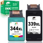 339 xl 344 xl cartouches d'encre remanufacturées pour hp 339xl pour hp deskjet 5490 5740 5940 6830 6840 ... 339 xl 344 xl cartouches d'encre remanufacturées pour hp 339xl pour hp deskjet 5490 5740 5940 6830 6840 ...