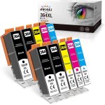 364xl 364 xl ink 364 10 pack compatible cartouche d'encre pour hp 364 xl 364 pour photosmart 5520 5510 ...