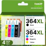 364xl lot de cartouches d'encre compatibles avec hp 364 xl deskjet 3070a 3520 3524 3522 officejet 4620 ...