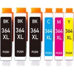 364xl (pack de 6) cartouches d'encre compatibles avec hp 364xl 364xl, pour photosmart 5510 5515 5520 ... 364xl (pack de 6) cartouches d'encre compatibles avec hp 364xl 364xl, pour photosmart 5510 5515 5520 ...