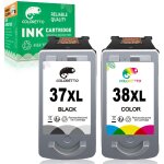 37 xl 38 xl cartouches d'encre remanufactur�es pour canon 37xl 38xl pour canon pixma ip1800 ip1900 ip2500 ...