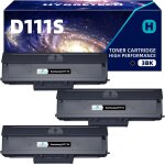 3bk d111s toner de rechange pour samsung mlt - d111s d111s pour samsung xpress m2026 m2026w m2070 m2070w ...