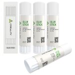 3d printer glue stick 4pack, solid adhesive pour hot bed, perfect first layer adhesion, reduce warping ...