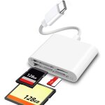 3in1 lecteur de carte sd tf cf, adaptateur de lecteur de carte m�moire type c vers sd / tf / cf, lecteur ...