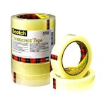 3m scotch ruban adhsif 550, transparent, 19 mm x 66 m