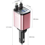 ¿4 - en - 12025 84w rtractable allume cigare usb c, ¿ultra - compactpd 45w chargeur voiture chargement ...