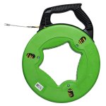 4. 5mm x 30 / 40 / 50m bande de cable en fibre de verre fish tape reel puller conduit ducting rodder ...