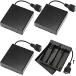 4 aa support de batterie coque plastique batterie bote de rangement prise femelle usb, 3x 1. 5v aa batterie ...