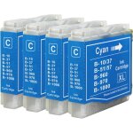 4 cartouches d'encre cyan pour remplacer brother lc970c et lc1000c compatibles / non - oem pour imprimantes ... 4 cartouches d'encre cyan pour remplacer brother lc970c et lc1000c compatibles / non - oem pour imprimantes ...