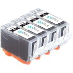 4 cartouches d'encre noire pour remplacer pgi - 5bk compatible / non - oem pour pixma & pixus imprimantes ...