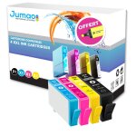 4 cartouches jumao compatibles pour hp photosmart b109f imprimante photo b8550 + fluo offert