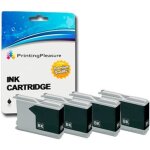 4 noir cartouches d'encre compatibles pour brother dcp - 130c 135c 150c 260c 330c 350c 357c 540cn 560cn ...