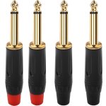 4 pièces 6. 35mm 1 / 4 ts souder connecteur jack, mono audio souder connecteur 6. 35mm, prise de micro ... 4 pièces 6. 35mm 1 / 4 ts souder connecteur jack, mono audio souder connecteur 6. 35mm, prise de micro ...