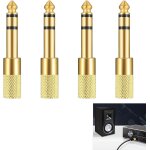 4 pièces adaptateur jack 6. 35mm mâle vers 3. 5mm femelle, casque prise adaptateur connecteur stéréo, ... 4 pièces adaptateur jack 6. 35mm mâle vers 3. 5mm femelle, casque prise adaptateur connecteur stéréo, ...