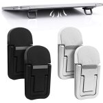 4 pi�ces mini support de laptop, el�vation de clavier portable pour bureau, support de laptop pliable ...