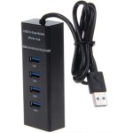 4 - port hub usb 3. 0 high speed ports pour ordinateur, pc, tablette (noir)
