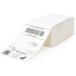 4 x 6 etiquettes thermiques directes à pliage paravent - etiquettes d'expédition blanches, perforées, ... 4 x 6 etiquettes thermiques directes à pliage paravent - etiquettes d'expédition blanches, perforées, ...