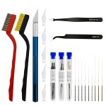 42pcs kit de nettoyage de buse pour imprimante 3d, 0. 15 / 0. 20 / 0. 25 / 0. 30 / 0. 35 / 0. 4 / 0. ...