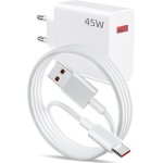 45w turbo chargeur rapide pour redmi note 14 poco m7 pro x7 chargeur turbo et 6a c�ble usb c 1m pour ...