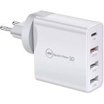 48w usb c charger, 4 port fast charger, pd 3. 0 multiple fast charger compatible with iphone 15 / 14 ...