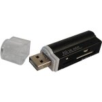 4en1 usb 2. 0 multi - ports lecture de carte m�moire pour micro sd m2 mmc sdhc ms duo(noir)