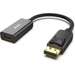 4k adaptateur displayport vers hdmi, convertisseur dp (display port) mle vers hdmi femelle avec audio ...