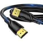 4k c�ble hdmi 0. 5m(hdmi 2. 0, 18gbps) ultra rapide plaqu� connecteur, retour audio ethernet, vid�o 4k@60hz ...