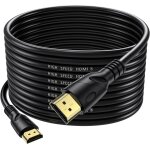 4k cble hdmi 15m(hdmi 2. 0, 18gbps) ultra rapide plaqu connecteur, retour audio ethernet, vido 4k@60hz ...