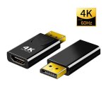 4k - 4k mini mle  femelle dp vers hdmi - compatible adaptateur cble audio 1080p convertisseur pour ...