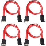 4pcs 50cm cble d'extension sata 7 broches interne sata mle a sata femelle cble d'extension pour la ...