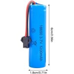 4pcs batterie rechargeables, batterie lithium 3. 7v, avec 4 connecteurs sm - 2p et chargeur usb, 1200mah ...