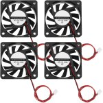 4pcs dc 12v 6010 ventilateur de refroidissement sans brosse roulements � huile ventilateur 60x60x10mm ...