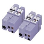 4x - black + tri - colour pour canon / pixma / smartbase / imageclass / photo / multipass / bubble / ...