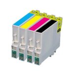 4x cartouches d'encre compatibles - cyan / yellow / magenta / black pour epson / stylus / photo / wifi ... 4x cartouches d'encre compatibles - cyan / yellow / magenta / black pour epson / stylus / photo / wifi ...