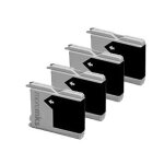 4x haute capacité cartouches d'encre compatibles - black pour brother / fax dcp 130c dcp 540cn mfc mfc ... 4x haute capacité cartouches d'encre compatibles - black pour brother / fax dcp 130c dcp 540cn mfc mfc ...
