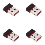 4x mini cle usb wifi adaptateur lan 802. 11 b carte reseau sans fil 150mbps