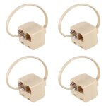 4x rj11 6p4c 2 voies telephone sortie adaptateur jack ligne de separation beige 4x rj11 6p4c 2 voies telephone sortie adaptateur jack ligne de separation beige