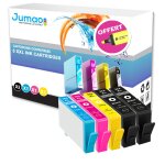 5 cartouche d'impression type jumao compatibles pour hp photosmart - b109d + fluo offert