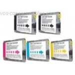 5 cartouches compatibles lc1000 pour brother fax 1460